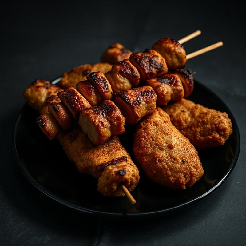 Menú 9 — Seekh Kebab o Pollo Frito